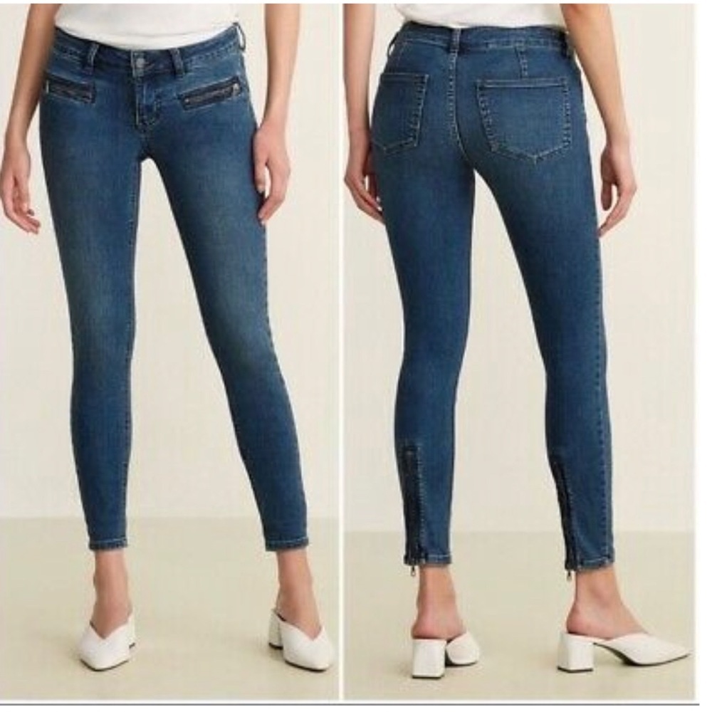 We The Free by Free People NWT Jet low rise skinny jeans Baltic blue size 26